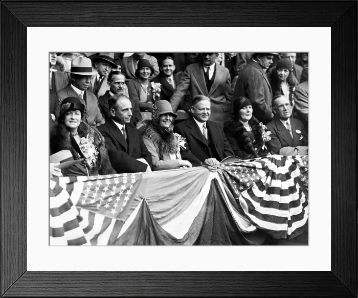 Framed Print : Mrs. William D. Mitchell, Attorney General William D. Mitchell, Lou Henry Hoover, President Herbert Hoover, Mrs