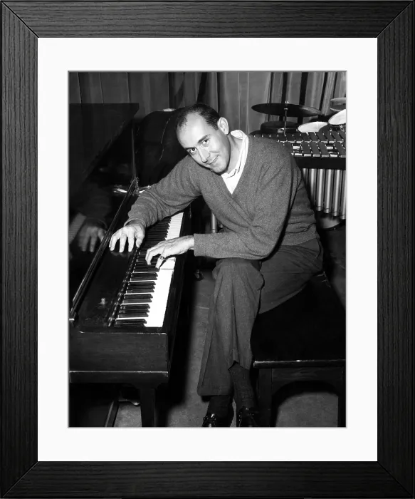 Framed Print : Henry Mancini, (1924-1994), American composer, conductor, and Academy Award winner, c. 1950's.. Courtesy: CSU Archives  /  Everett Collection