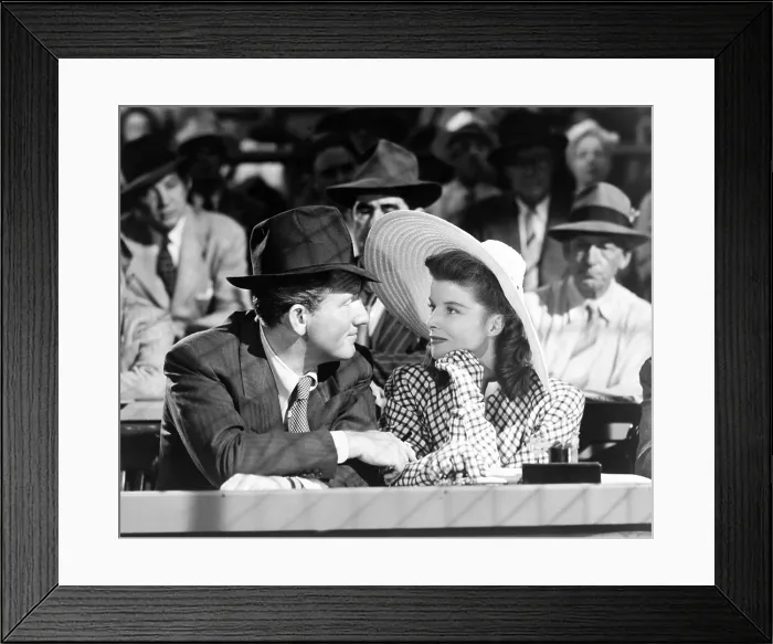 Framed Print : WOMAN OF THE YEAR, Spencer Tracy, Katharine Hepburn, 1942
