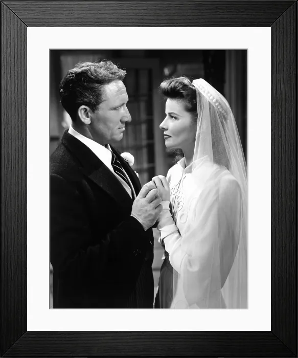 Framed Print : WOMAN OF THE YEAR, Spencer Tracy, Katharine Hepburn, 1942