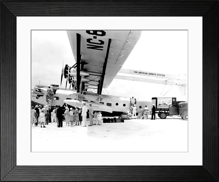Framed Print : Pan American Airways, ('Carribean Clipper Ship'), ca. mid-1930s. Courtesy: CSU Archives  /  Everett Collection
