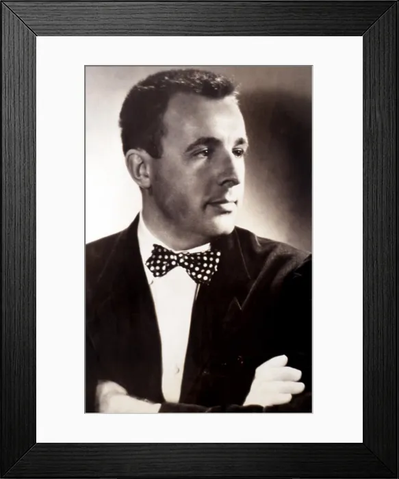 Framed Print : Ray Bradbury, American science fiction, fantasy and horror writer, circa 1950
