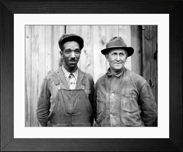 Framed Print : William Allen, and Orville Wilson, found the decomposed body of Charles A. Lindbergh Jr. after noticing a small hand protruding from a shallow grave in Mt