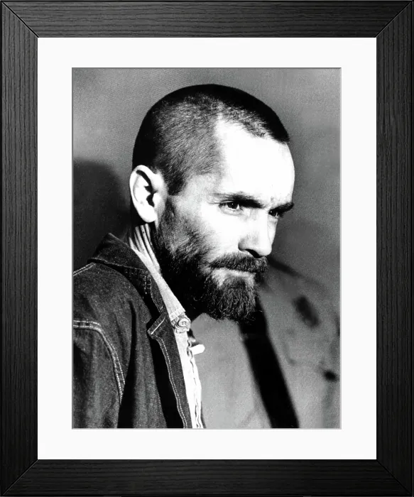 Framed Print : Charles Manson, cult leader, March 5, 1971. Courtesy: CSU Archives / Everett Collection Framed Print : Charles Manson, cult leader, March 5, 1971. Courtesy: CSU Archives / Everett Collection