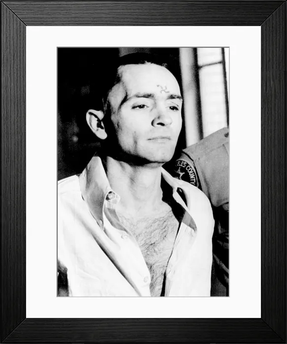 Framed Print : Charles Manson, cult leader, March 11, 1971. Courtesy: CSU Archives / Everett Collection Framed Print : Charles Manson, cult leader, March 11, 1971. Courtesy: CSU Archives / Everett Collection