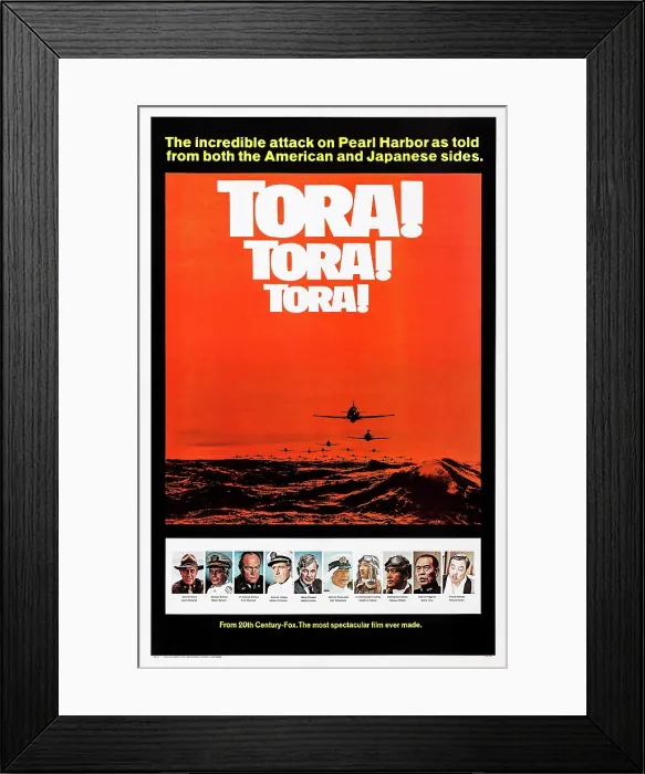 Framed Print : TORA! TORA! TORA!, US poster art, from left: Jason Robards, Martin Balsam, E.G