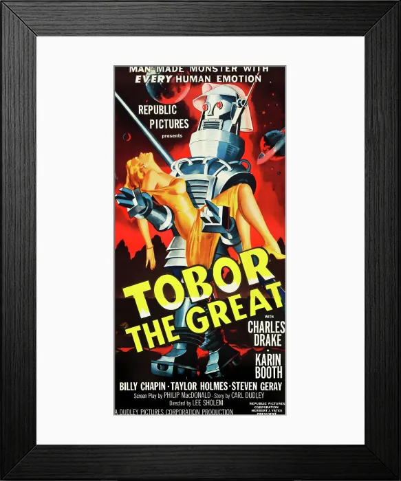 Framed Print : TOBOR THE GREAT, poster art, 1954