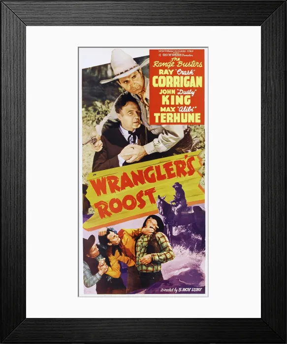 Framed Print : WRANGLER'S ROOST, US poster art, Ray Corrigan, (top right), 1941