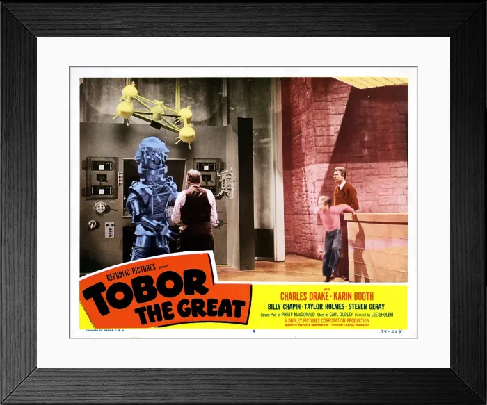 Framed Print : TOBOR THE GREAT, Taylor Holmes (Back to picture), Charles Drake, Billy Chapin 1954