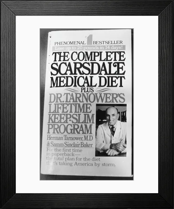 Framed Print : Dr. Herman Tarnower (1910-1980), author of the Scarsdale Diet, murdered by his mistress Jean Harris, circa 1979. Courtesy: CSU Archives / Everett Collection Framed Print : Dr. Herman Tarnower (1910-1980), author of the Scarsdale Diet, murdered by his mistress Jean Harris, circa 1979. Courtesy: CSU Archives / Everett Collection