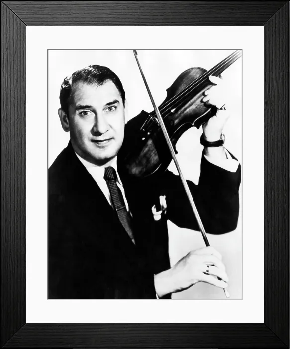 Framed Print : Henny Youngman, (1906-1998), violinist and comedian, 1958.. Courtesy: CSU Archives  /  Everett Collection