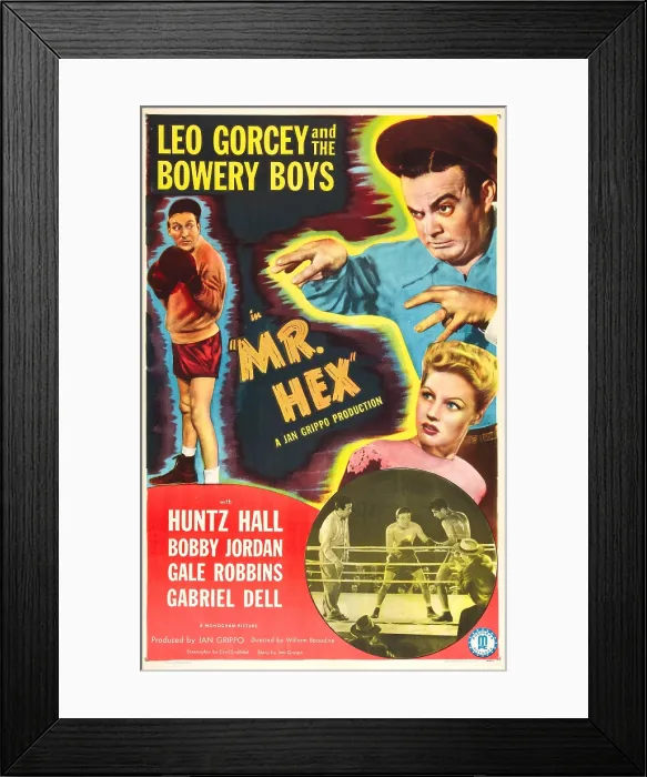 Framed Print : MR. HEX, US poster, from left: Huntz Hall, Leo Gorcey, Gale Robbins, 1946 Framed Print : MR. HEX, US poster, from left: Huntz Hall, Leo Gorcey, Gale Robbins, 1946
