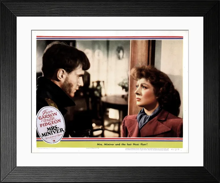 Framed Print : MRS. MINIVER, from left, Helmut Dantine, Greer Garson, 1942 Framed Print : MRS. MINIVER, from left, Helmut Dantine, Greer Garson, 1942