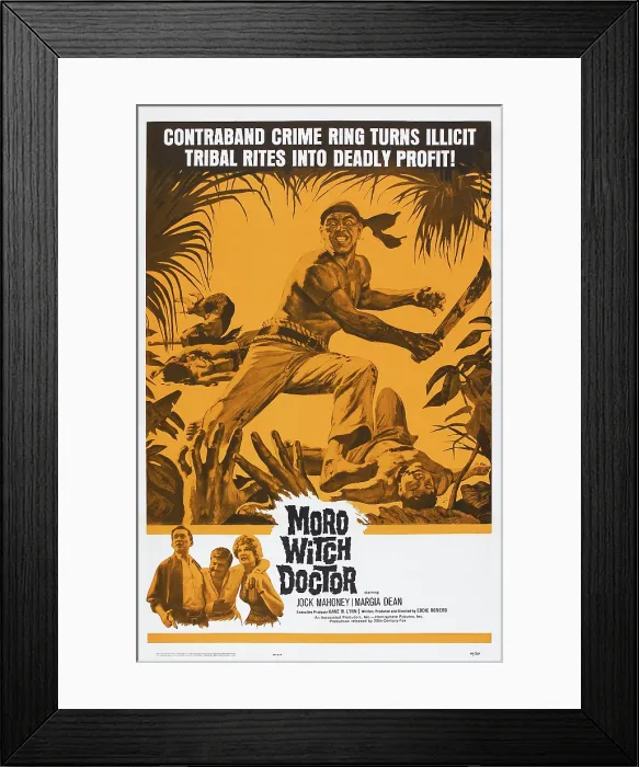 Framed Print : MORO WITCH DOCTOR, US poster art, 1964