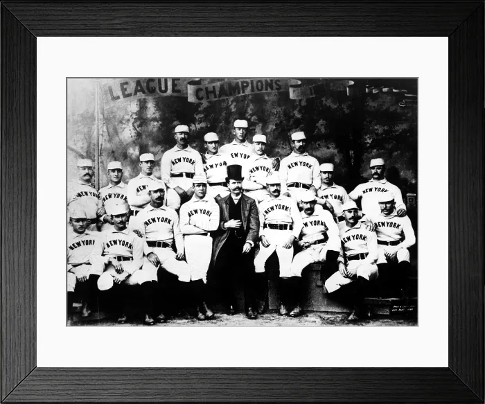 Framed Print : NEW YORK GIANTS, baseball team, 1889 American League Champions, with owner, Jim Mutrie. Everett / CSU Archives Framed Print : NEW YORK GIANTS, baseball team, 1889 American League Champions, with owner, Jim Mutrie. Everett / CSU Archives
