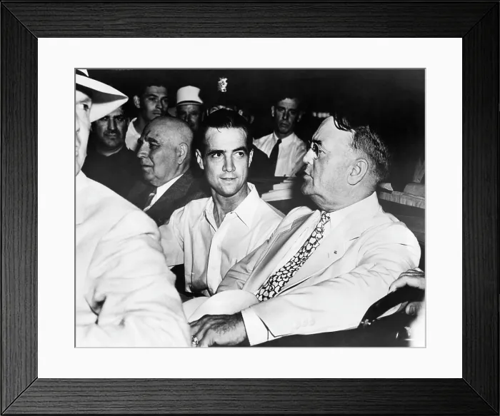 Framed Print : Governor Frank Merriam, Howard Hughes and Mayor Frank L