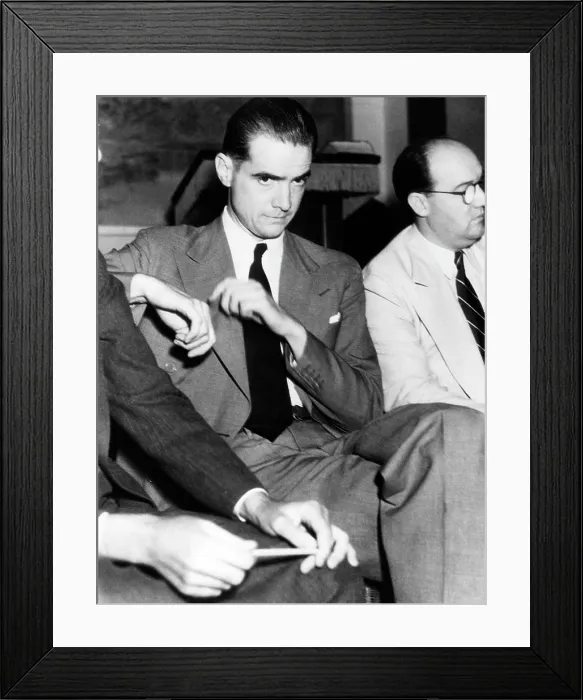 Framed Print : Howard Hughes in court. He was involved in an accident that killed another man, 1936. Courtesy: CSU Archives / Everett Collection