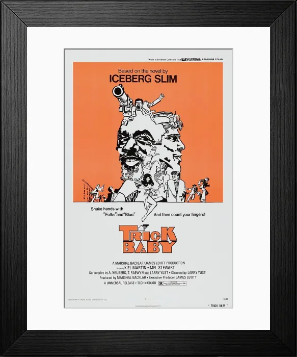 Framed Print : TRICK BABY, US poster, 1973 Framed Print : TRICK BABY, US poster, 1973