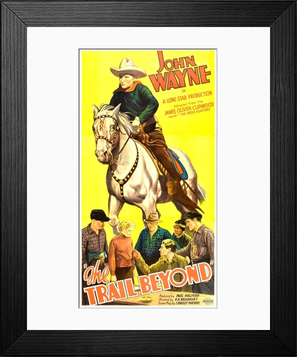 Framed Print : THE TRAIL BEYOND, top: John Wayne, bottom second from left: Verna Hillie, 1934