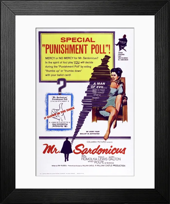 Framed Print : MR. SARDONICUS, US poster art, 1961