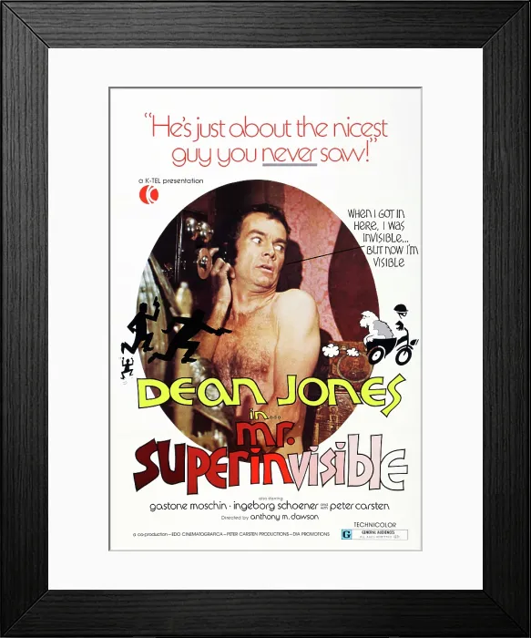 Framed Print : MR. SUPERINVISIBLE, US poster, Dean Jones, 1970 Framed Print : MR. SUPERINVISIBLE, US poster, Dean Jones, 1970