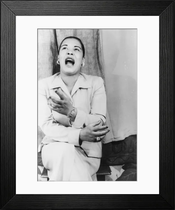 Framed Print : Billie Holiday, portrait by Carl Van Vechten, March 23, 1949