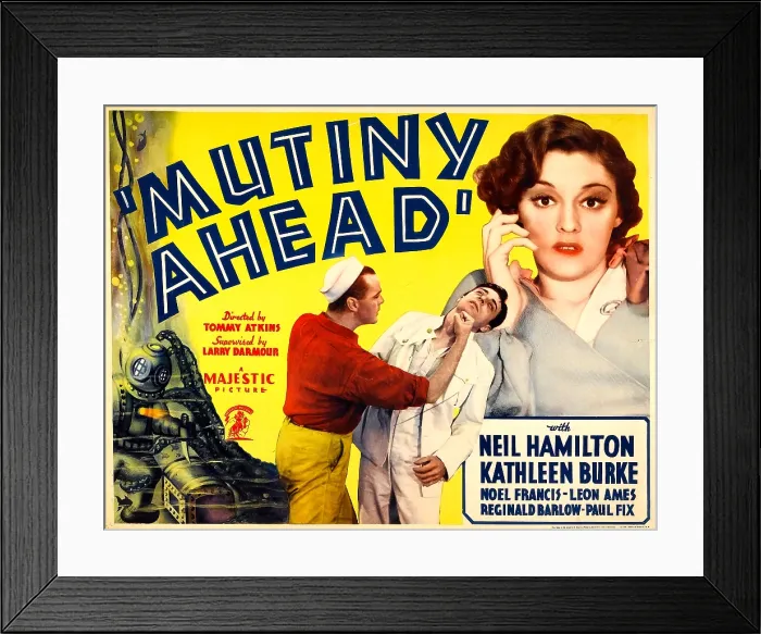 Framed Print : MUTINY AHEAD, top right: Kathleen Burke, 1935