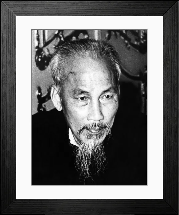 Framed Print : Ho Chi Minh, Communist leader of North Vietnam ca. 1960s. Courtesy CSU Archives / Everett Collection