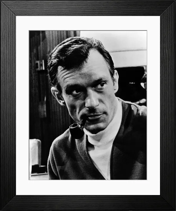 Framed Print : Hugh Hefner, editor-publisher of Playboy Magazine, ca 1968. Courtesy CSU Archives / Everett Collection