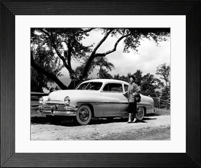 Framed Print : 1951 Mercury six-passenger coupe with Ford's new automatic transmission. Courtesy: CSU Archives / Everett Collection Framed Print : 1951 Mercury six-passenger coupe with Ford's new automatic transmission. Courtesy: CSU Archives / Everett Collection