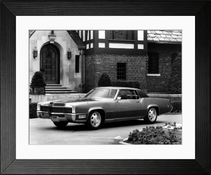Framed Print : 1968 Cadillac Fleetwood Eldorado with a 472 cubic inch engine that produces 525 foot pounds of torque, more than any other engine in the world at the time Framed Print : 1968 Cadillac Fleetwood Eldorado with a 472 cubic inch engine that produces 525 foot pounds of torque, more than any other engine in the world at the time