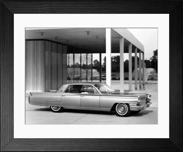 Framed Print : 1963 Cadillac Fleetwood Sixty Special Sedan. Courtesy: CSU Archives / Everett Collection