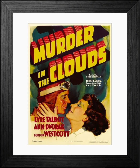 Framed Print : MURDER IN THE CLOUDS, from left: Lyle Talbot, Ann Dvorak, 1934 Framed Print : MURDER IN THE CLOUDS, from left: Lyle Talbot, Ann Dvorak, 1934