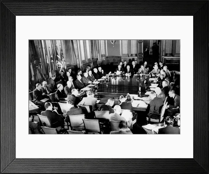Framed Print : NATO, representatives of the 12 Atlantic Pact nations gather to plan joint defense, Washington D.C. September, 1949. Courtesy: CSU Archives  /  Everett Collection