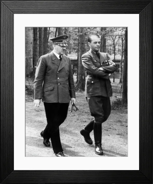 Framed Print : ADOLF HITLER (L), and ALBERT SPEER (R), at Wolfschanze, East Prussia, 1940s. Everett / CSU Archives Framed Print : ADOLF HITLER (L), and ALBERT SPEER (R), at Wolfschanze, East Prussia, 1940s. Everett / CSU Archives