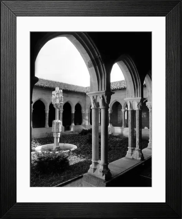 Framed Print : The Cloisters, New York, circa 1950s. Courtesy: CSU Archives / Everett Collection