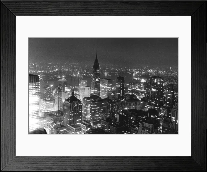 Framed Print : New York City Skyline, the Chrysler Building, August 1, 1961. Courtesy: CSU Archives / Everett Collection