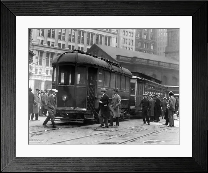 Framed Print : Gasoline driven street car by the Third Avenue Railway Co. New York, New York. April 14, 1925. Courtesy: CSU Archives / Everett Collection Framed Print : Gasoline driven street car by the Third Avenue Railway Co. New York, New York. April 14, 1925. Courtesy: CSU Archives / Everett Collection