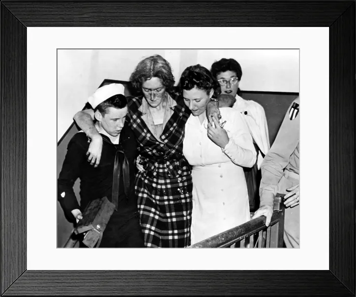 Framed Print : Don Molony, a 17 year old Coast Guardsman