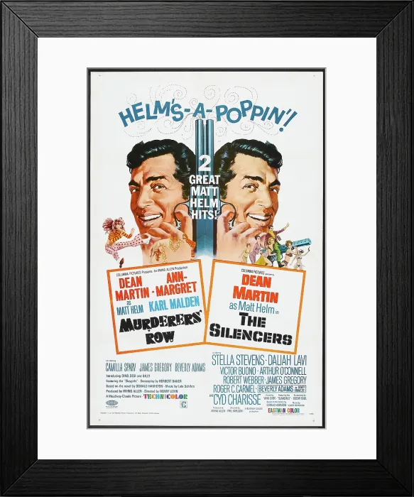 Framed Print : MURDERERS ROW, THE SILENCERS, US POSTER, Dean Martin, 1966