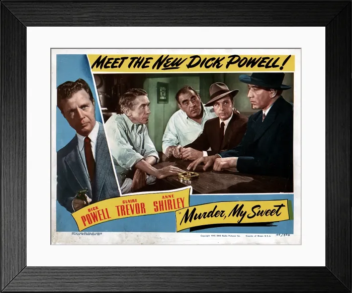 Framed Print : MURDER MY SWEET, Dick Powell, 1944