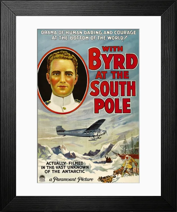 Framed Print : WITH BYRD AT THE SOUTH POLE, Admiral Richard E. Byrd, 1930