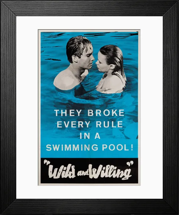 Framed Print : THE WILD AND THE WILLING, (aka YOUNG AND WILLING), from left, David Sumner, Samantha Eggar, 1962