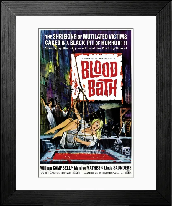 Framed Print : BLOOD BATH, (aka PORTRAIT OF TERROR; TRACK OF THE VAMPIRE), 1966