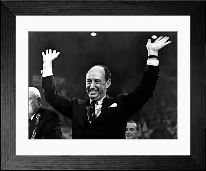 Framed Print : ADLAI STEVENSON, accepts the Democratic nomination to run for President