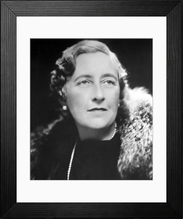 Framed Print : Agatha Christie (1890-1976) British mystery writer in the mid-1930s. Photo by Lenare. Courtesy: CSU Archives  /  Everett Collection