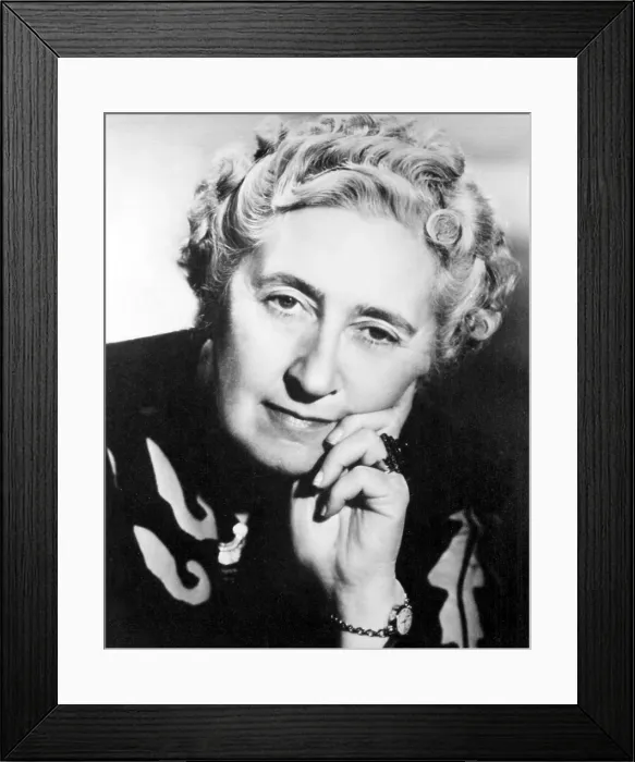 Framed Print : Agatha Christie (1890-1976) British mystery writer in the mid-1950s. Photo by Walter Bird. Courtesy: CSU Archives  /  Everett Collection