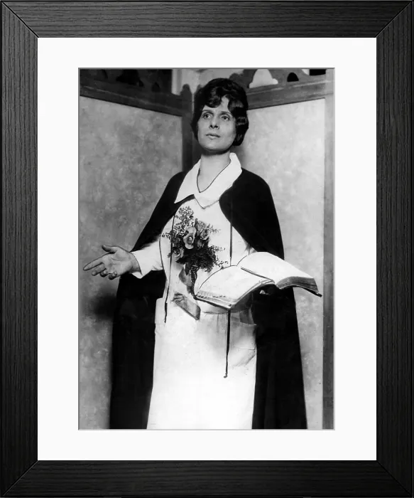 Framed Print : Aimee Semple McPherson, 09-21-26. Courtesy: CSU Archives / Everett Collection Framed Print : Aimee Semple McPherson, 09-21-26. Courtesy: CSU Archives / Everett Collection