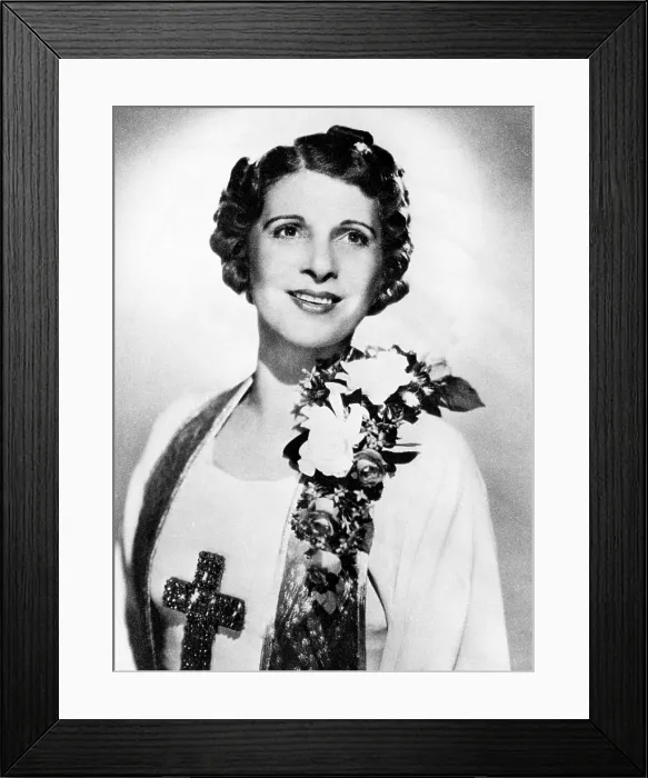 Framed Print : Aimee Semple McPherson, (1890-1944), Evangelist, c. 1918.. Courtesy: CSU Archives  /  Everett Collection