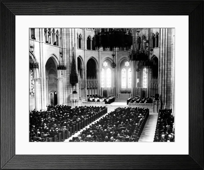 Framed Print : Rockefeller Church, at Riverside Drive and 122nd Street. New York City, October 5, 1930. Courtesy: CSU Archives / Everett Collection